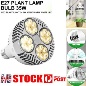 E27 Plant Lamp Light Bulb 35W LED Plant Grow Light Full Spectrum Warm White5393 - Picture 1 of 12