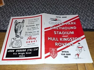 Anuario oficial Hull Kingston Rovers (&Craven Park Greyhounds) 1965 quinta edición - Imagen 1 de 2