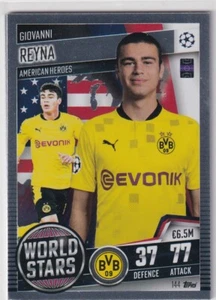 Topps Match Attax 101 20/21 Nr. 144 World Stars Giovanni Reyna - Picture 1 of 1