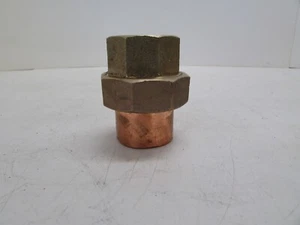 New. 1 inch, 1'' Lead Free Copper Brass Sweat Female Union - Picture 1 of 4