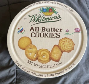 Whitman's All-Butter Cookie Tin. Empty - Picture 1 of 5