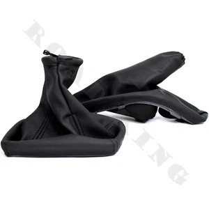 Schaltmanschette + Handbremssack Opel Astra G  Kunstoffrahmen Schwarz  - Bild 1 von 4
