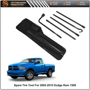 FOR 02-15 DODGE RAM 1500 SPARE TIRE LUG WRENCH TOOL JACK REPLACEMENT W/BAG SET - Picture 1 of 17