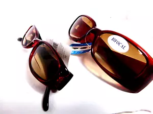 2  Bifocal uv Tint Reading Glasses  Lady fashion outdoors sun readers power +3.0 - Picture 1 of 3