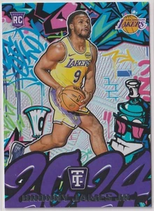 Bronny James Jr 2024-25 Panini Totally Certified Graffiti Silver Rookie Card #24 - Picture 1 of 2