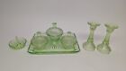 Uranium Glass dressing table set 