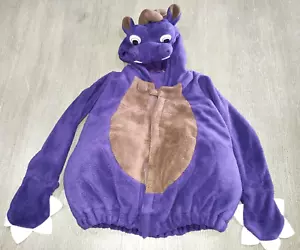 OLD NAVY purple DINOSAUR HALLOWEEN COSTUME size 4T PRETEND PLAY fleece CHUBBY! - Picture 1 of 2