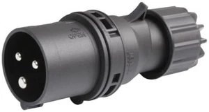 PRO ELEC - 16A, 230V, Cable Mount CEE Plug, 2P+E, Black, IP44 - Picture 1 of 1