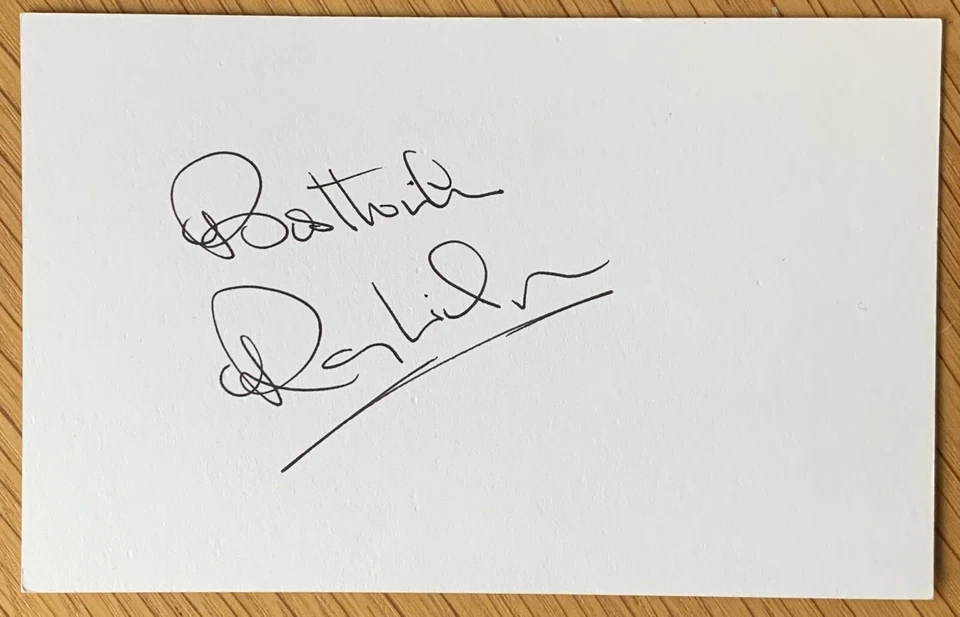 Ray Wilson Signed Index Card England 1966 Huddersfield Everton Legend COA - Image 1 of 1