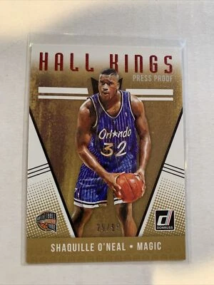 SHAQUILLE O’NEAL 2018-19 DONRUSS HALL KINGS PRESS PROOF RED /99 HOFer #30 MAGIC - Image 1 of 2