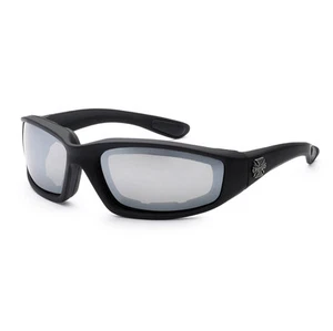 CHOPPERS Mens Biker Motorcycle Driving Padded Goggles Sunglasses MANY STYLES - Picture 1 of 4