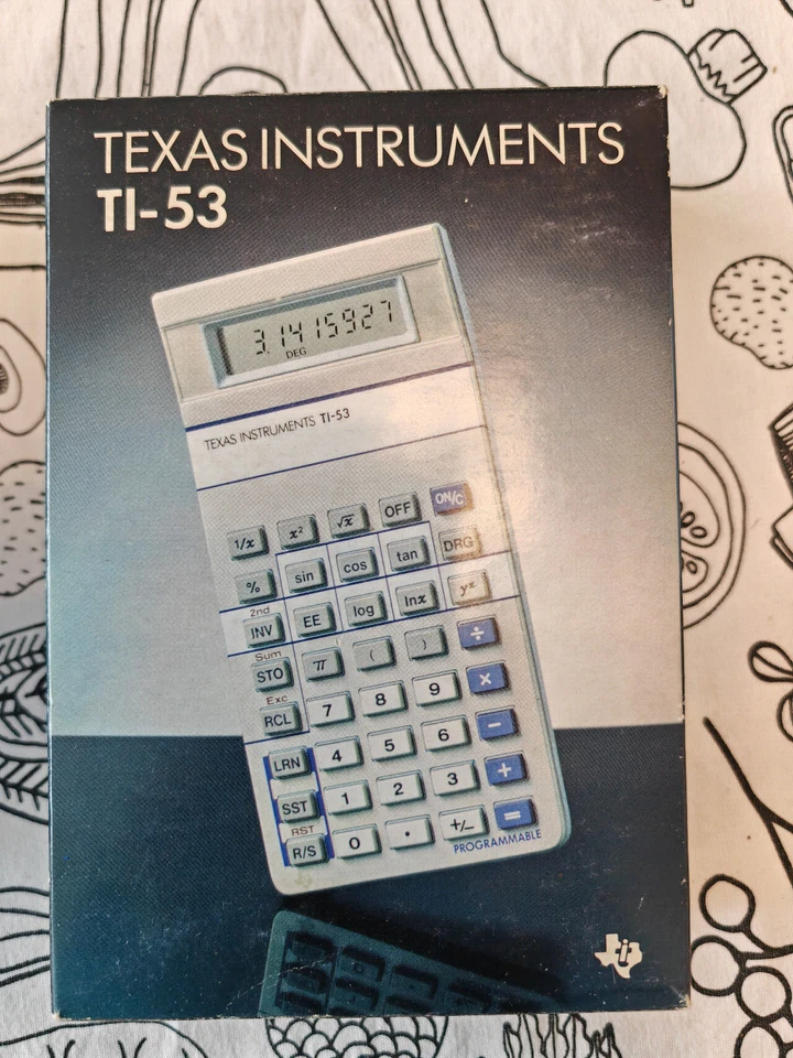 Taschenrechner Texas Instruments TI-53 mit Bedienungsanleitung Top Zustand - Bild 1 von 1