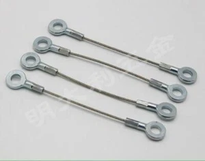 4mm STAINLESS Steel Wire Rope PVC coated/Non coated + Eyelet End two sides - Picture 1 of 8