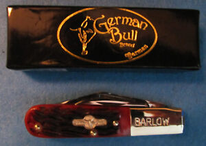 German Bull GB-114RPB Red Pick Bone Barlow knife 1 of 300 1st Production Run