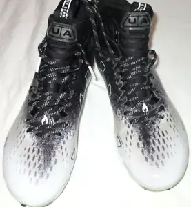 Under Armour Spotlight Lux MC 2.0 Football Cleats Mens Sz 9.5-New W/O Box-BLK/WH - Picture 1 of 8