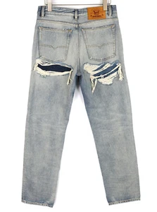 Diesel D-Rekiv-Z 09C90 Mens Jeans W32/L34 Torn Antique Straight Washed 295 - Picture 1 of 13