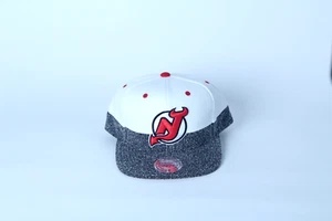 Mitchell & Ness New Jersey Devils NHL Grey Heather and White Snapback Cap - Picture 1 of 4
