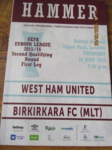 West Ham United v Birkirkara 16.07.15 Europa League - Picture 1 of 2