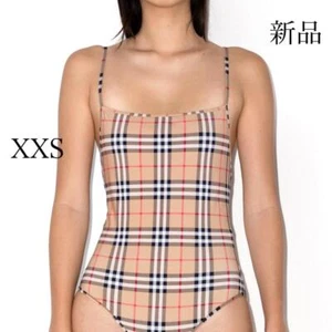 New Burberry Women's Swimwear XXS size Beige Plaid Pattern No Box One Piece - Picture 1 of 8