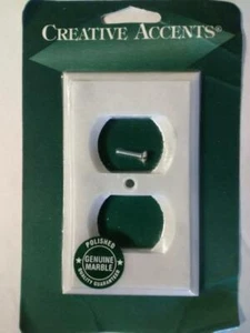  Kreative Akzente Marmor Duplex Steckdose Deko Wandplatte - Bild 1 von 1