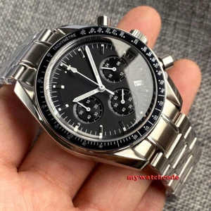 Reloj de cuarzo cronógrafo completo sólido con esfera blanca negra estéril de 40 mm Bliger - Imagen 1 de 16