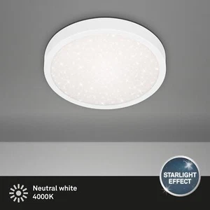 BRILONER Deckenlampe Sternenhimmel LED Deckenleuchte 18,5W Rund Weiß - Bild 1 von 3