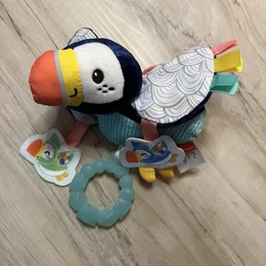INFANTINO Parrot Toucan Bird Baby Activity Sensory Carseat Toy Teether - Picture 1 of 8
