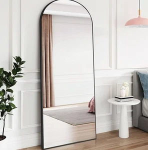 PexFix 65”x22” Arched Full Length Mirror - Wall Mounted or Leaning Floor Mirror - Picture 1 of 4