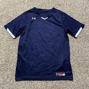 Under Armour Boys V-Neck Baseball Jersey Sz. YXL NEW Navy - Bild 1 von 2