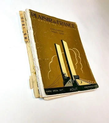 2 Vintage French Magazines 1930s Plaisir de France & A Paris Vers 1900 As Is - Image 1 of 4