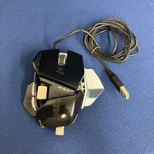 Souris gaming Mad Catz Mad Cats R.A.T.7 noire testée USB fonctionne occasion - Photo 1/8