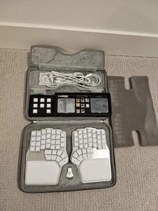 Clavier mécanique fendu ergonomique blanc RGBW + tente Dygma Defy - Photo 1/3