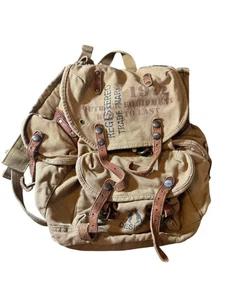 Kakadu Traders Australia Backpack Satchel Canvas Travel Hiking Bag - Picture 1 of 10