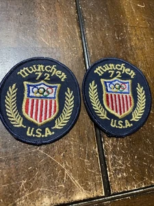 Authentic Vtg 1972 Munich Olympics Team USA unused Patches. “ Rare” - Picture 1 of 2