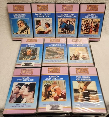 Bible Stories 10 VHS Video Tape Lot Guiding Image Light Magnum Entertainment - Image 1 of 4