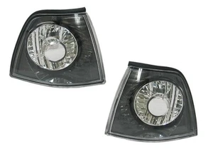 fit 92-98 BMW E36 4D BLACK CORNER SIDE LIGHTS PAIR 325i 325i 328i M3 - Picture 1 of 1