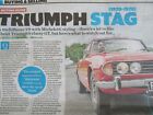 Triumph Stag classic sports car UK buyers guide