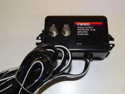 Eagle 12 dB Signal Amplifier VHF Antenna HDTV CATV Video Single Output Amp - Image 1 of 4