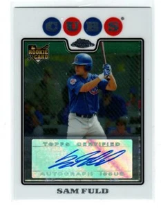 2008 Topps Chrome #223 Sam Fuld AU RC (ref 180930) - Picture 1 of 1
