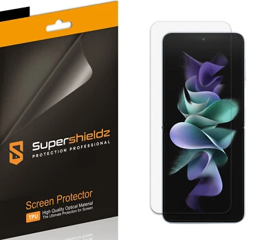 2X Protector de Pantalla Transparente Supershieldz para Samsung Galaxy Z Flip 4 5G (TPU) Foto 1 de 2