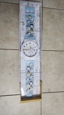 Peanuts Snoopy 36" Oversized Wrist Watch Wall Clock Blue & White - Image 1 of 4