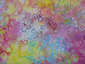 Moda BATIKS #20003" " BTY MULTI COLORED OF DOTS BTY - Picture 1 of 1