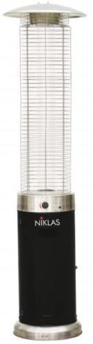 NIKLAS STUFA A GAS TERMOPATIO FUNGO TOTEM DA ESTERNO FUOCO VIVO 13 KW CON RUOTE (51192)