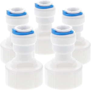 DOITOOL 5Pcs Hose Adjustable Joints Pvc to Garden Hose Adapter 3/4 to 3/8 Quick - Picture 1 of 12