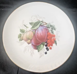 Plato de ensalada con motivo de fruta de porcelana Hutschenreuther Selb Bavaria Alemania 1965 de colección - Imagen 1 de 5