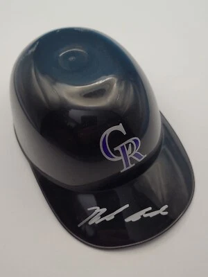 Nolan Arenado Autographed Colorado Rockies Ice Cream Dish, Signed Silver Sharpie - Image 1 of 3