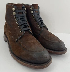 Frye Walter Leather Chukka Boots Distressed Dark Brown Mens Size 8 M - Picture 1 of 11