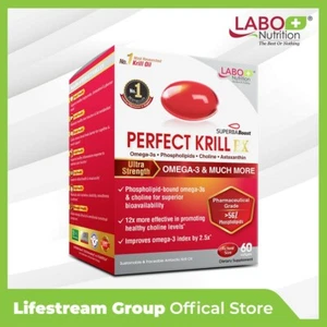 LABO Nutrition Perfect Krill EX, Purest Krill Oil, Omega 3, Heart, Joint Support - Picture 1 of 6