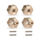 Brass Extended Hex Wheel Hubs with Pins for 1/18 Axial UTB18 Capra RC Car Parts