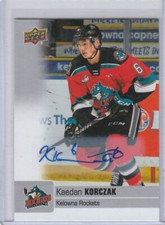2019/20 Upper Deck CHL - #44 KAEDAN KORCZAK AUTOGRAPH  (Kelowna Rockets)